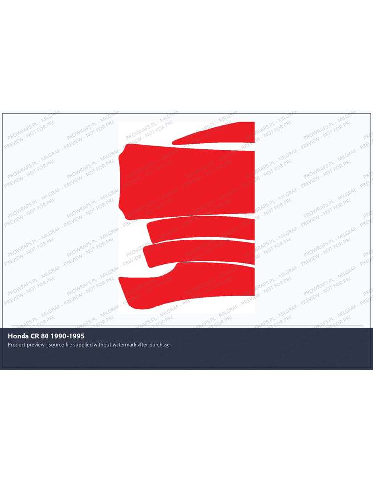 PPF Template - Honda CR 80 1990-1995