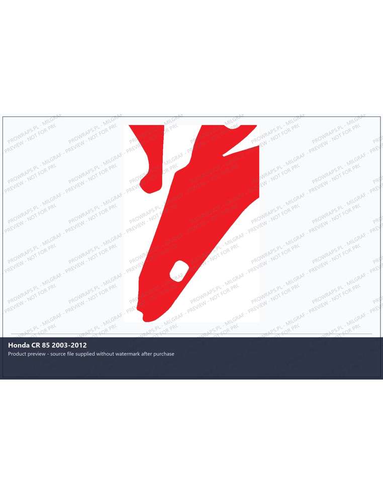 PPF Template - Honda CR 85 2003-2012