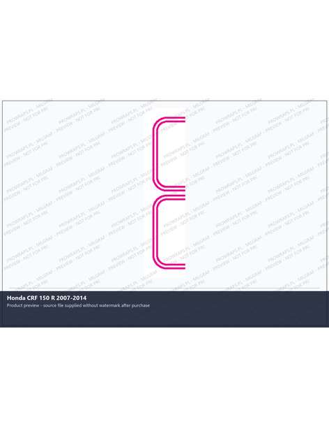 PPF Template - Honda CRF 150 R 2007-2014