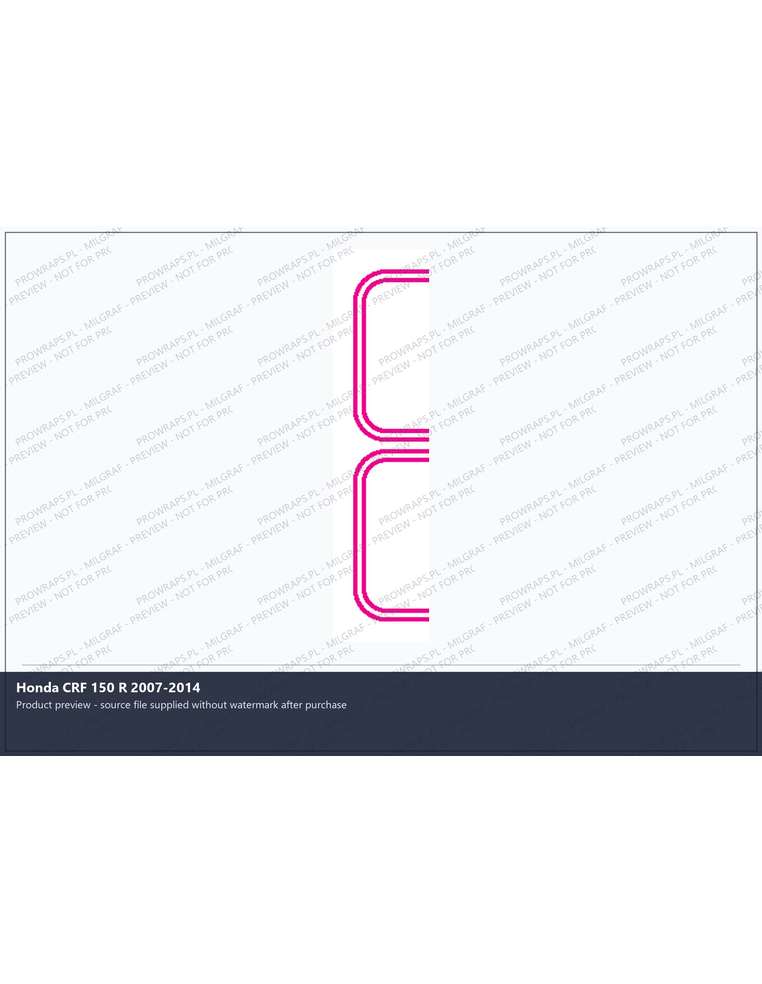 PPF Template - Honda CRF 150 R 2007-2014