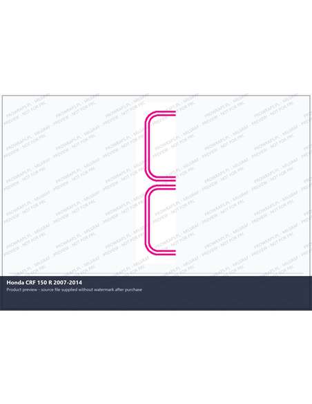 PPF Template - Honda CRF 150 R 2007-2014