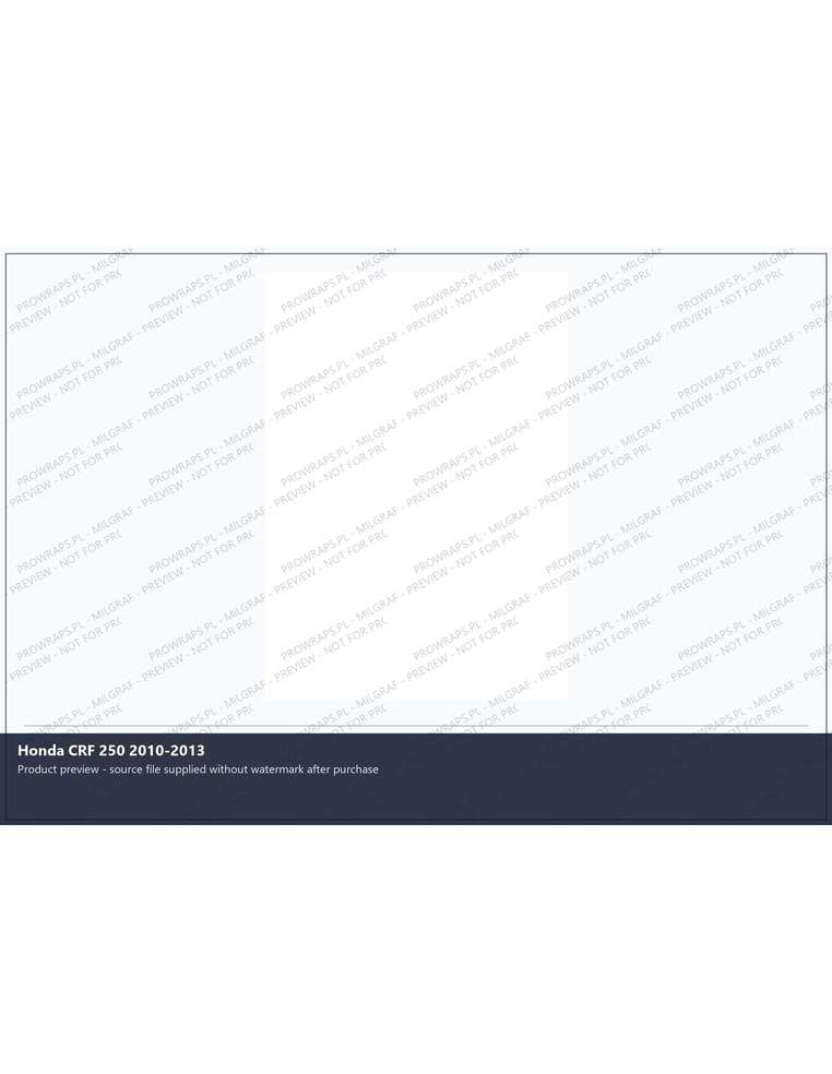 PPF Template - Honda CRF 250 2010-2013