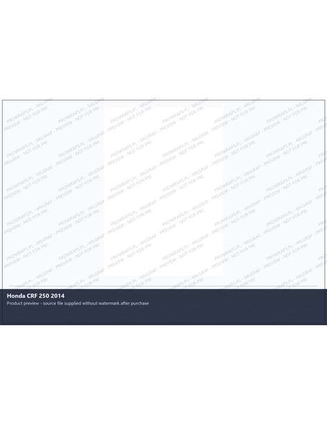 PPF Template - Honda CRF 250 2014