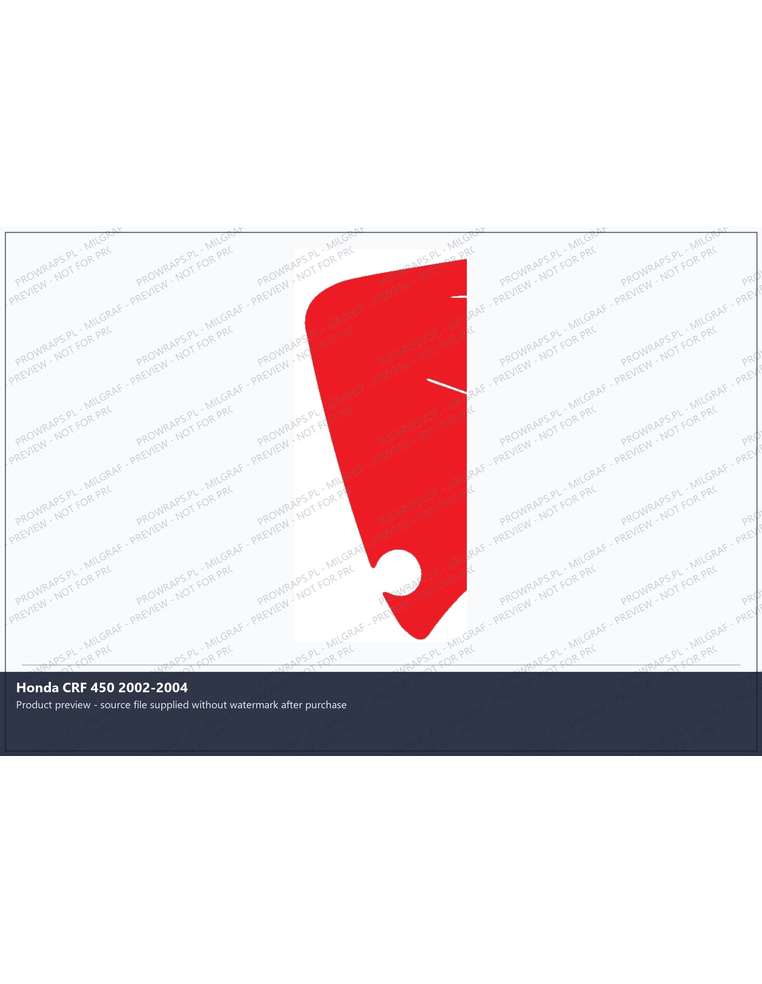 PPF Template - Honda CRF 450 2002-2004
