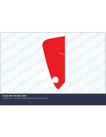 PPF Template - Honda CRF 450 2002-2004