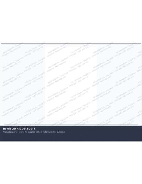 PPF Template - Honda CRF 450 2013-2014