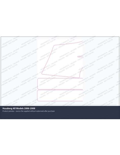 PPF Template - Husaberg All Models 2006-2008