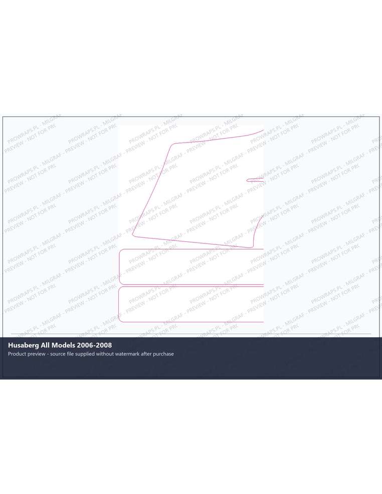 PPF Template - Husaberg All Models 2006-2008