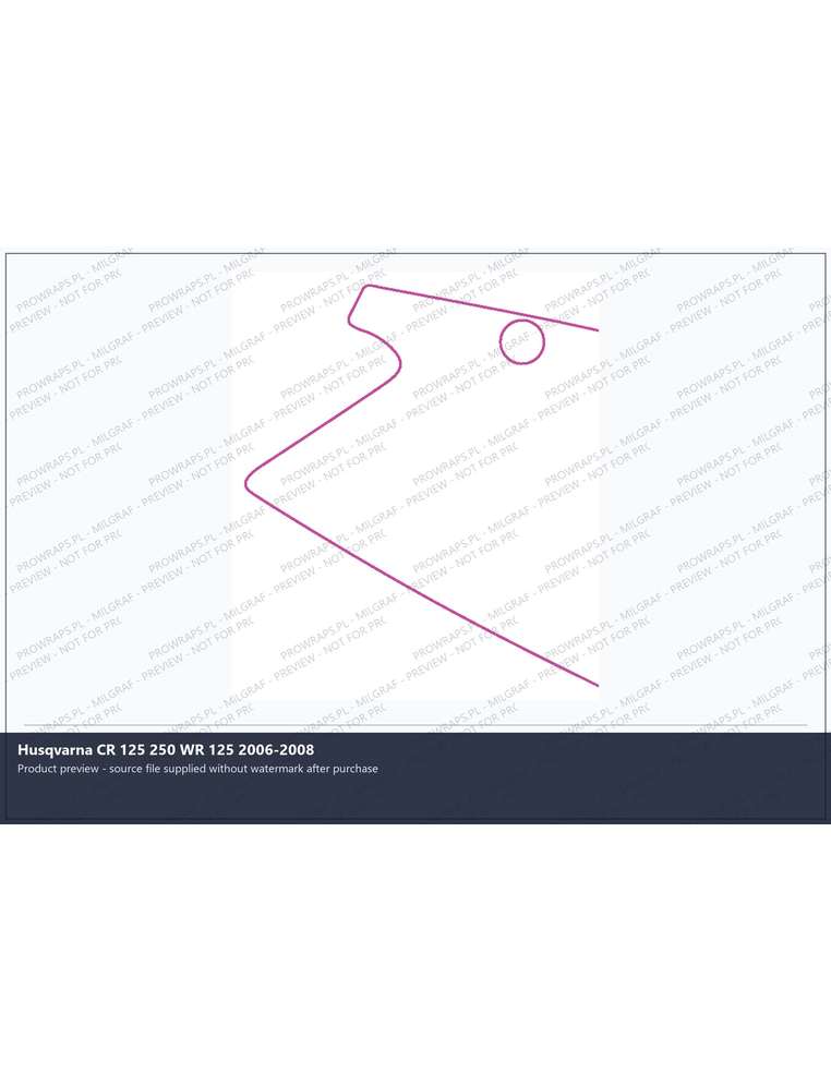 PPF Template - Husqvarna CR 125 250 WR 125 2006-2008