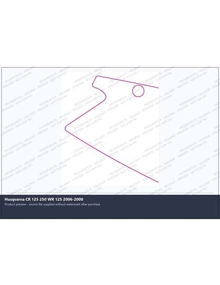 PPF Template - Husqvarna CR 125 250 WR 125 2006-2008