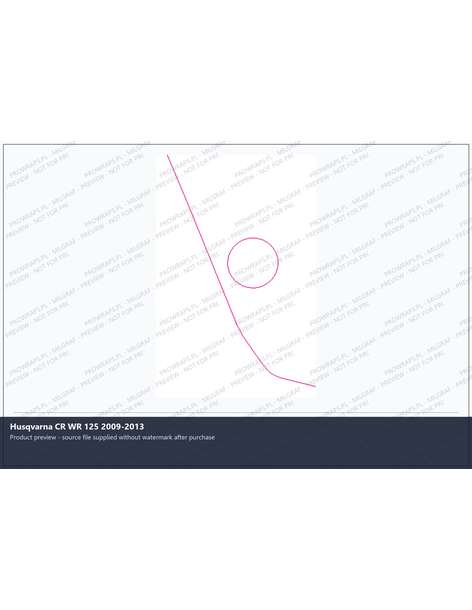 PPF Template - Husqvarna CR WR 125 2009-2013