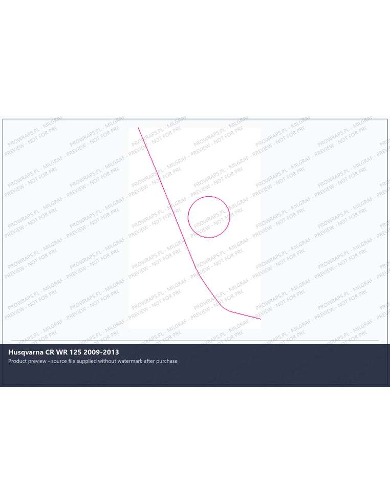 PPF Template - Husqvarna CR WR 125 2009-2013