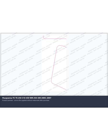 PPF Template - Husqvarna TC TE 250 310 450 WR 250 300 2005-2007