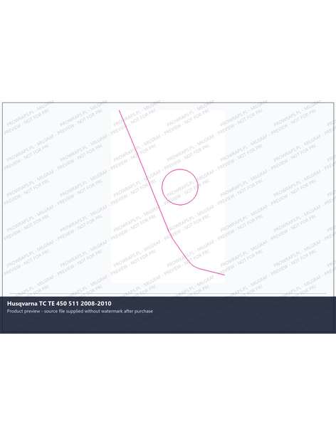 PPF Template - Husqvarna TC TE 450 511 2008-2010