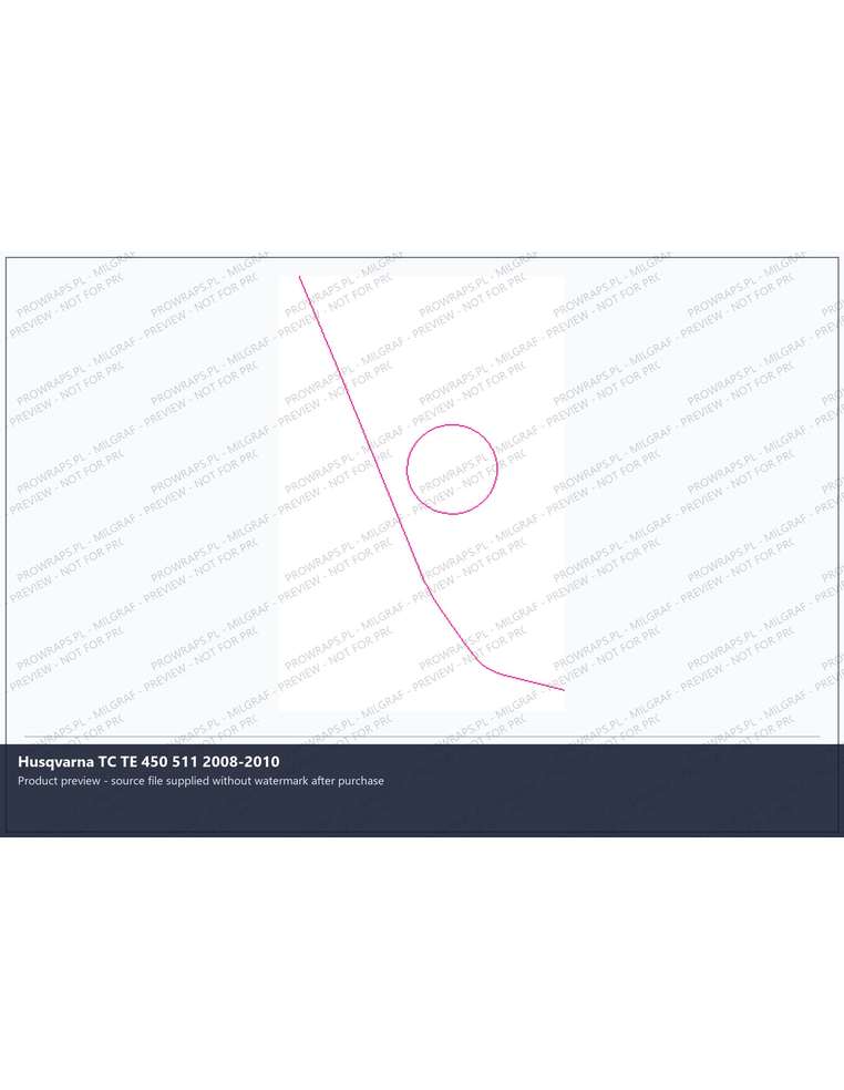 PPF Template - Husqvarna TC TE 450 511 2008-2010