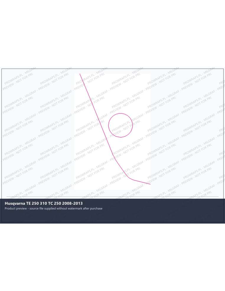 PPF Template - Husqvarna TE 250 310 TC 250 2008-2013