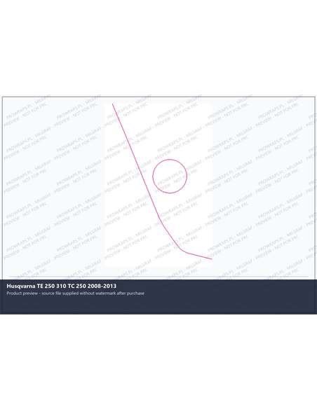 PPF Template - Husqvarna TE 250 310 TC 250 2008-2013