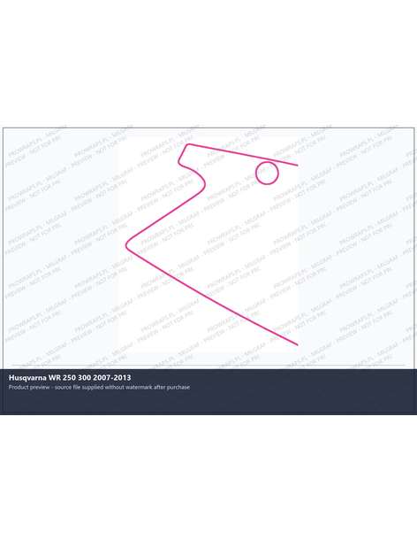 PPF Template - Husqvarna WR 250 300 2007-2013