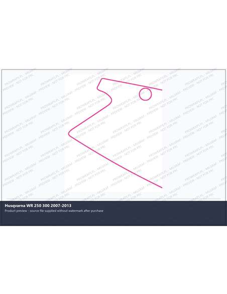 PPF Template - Husqvarna WR 250 300 2007-2013