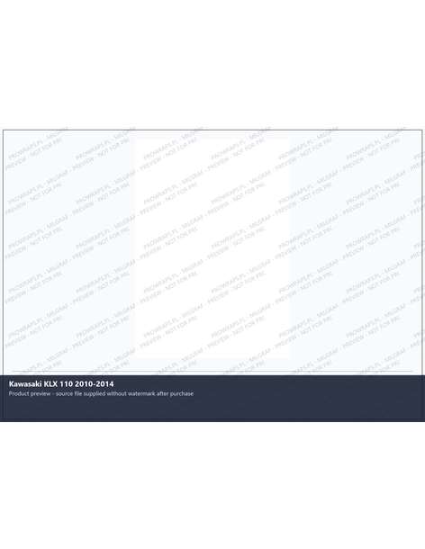 PPF Template - Kawasaki KLX 110 2010-2014