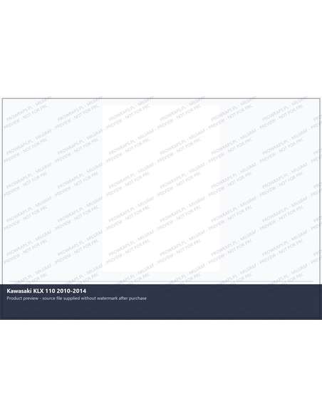 PPF Template - Kawasaki KLX 110 2010-2014