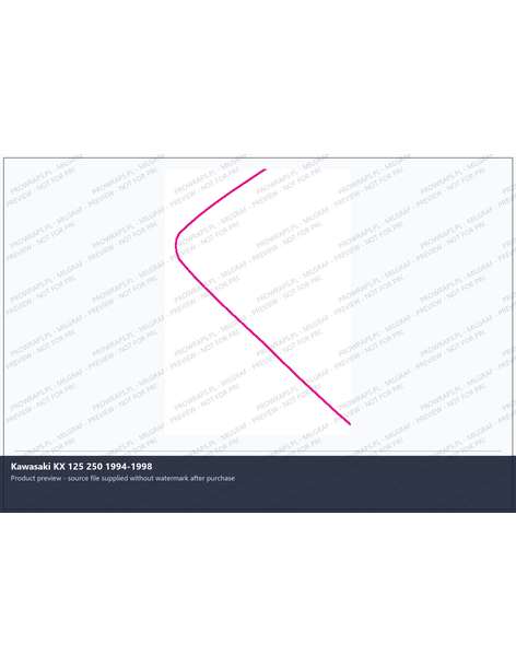 PPF Template - Kawasaki KX 125 250 1994-1998