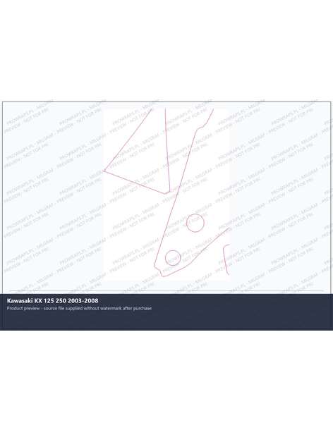 PPF Template - Kawasaki KX 125 250 2003-2008
