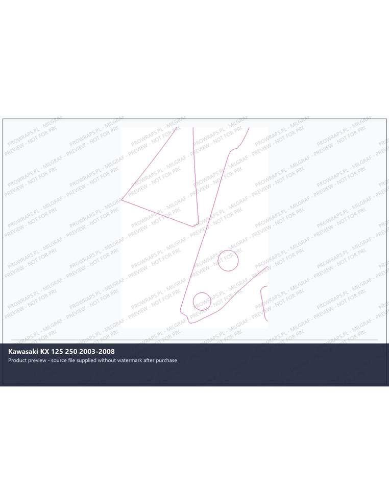 PPF Template - Kawasaki KX 125 250 2003-2008