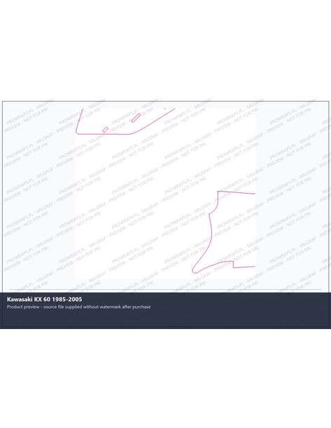PPF Template - Kawasaki KX 60 1985-2005