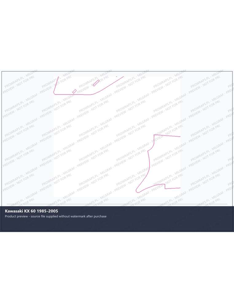 PPF Template - Kawasaki KX 60 1985-2005