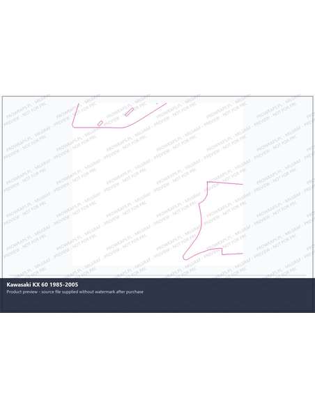 PPF Template - Kawasaki KX 60 1985-2005