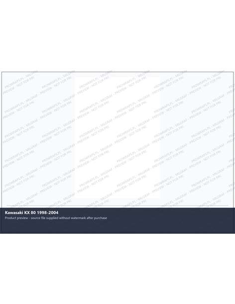 PPF Template - Kawasaki KX 80 1998-2004