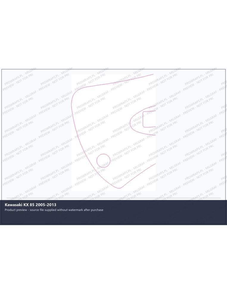 PPF Template - Kawasaki KX 85 2005-2013