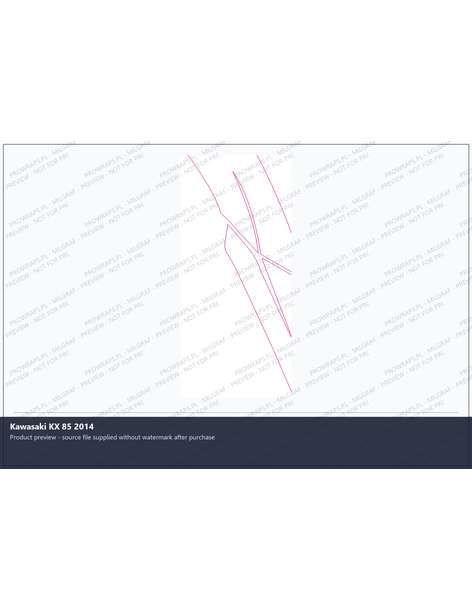 PPF Template - Kawasaki KX 85 2014