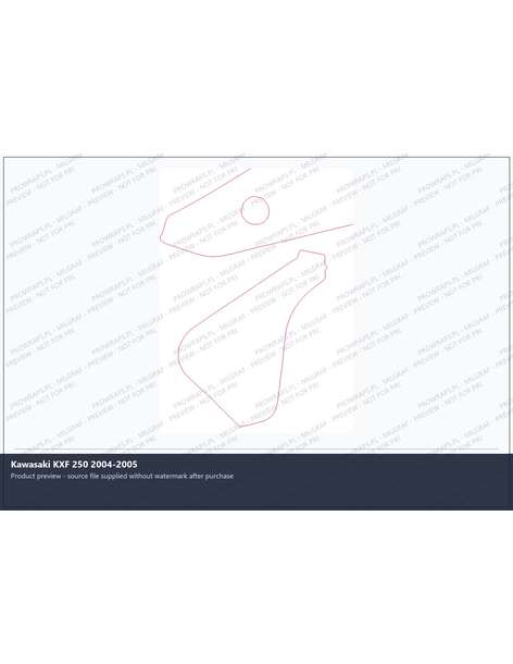 PPF Template - Kawasaki KXF 250 2004-2005