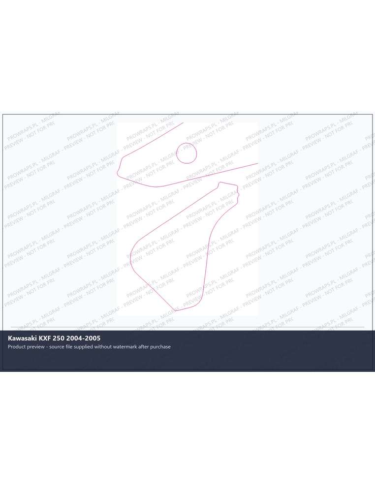 PPF Template - Kawasaki KXF 250 2004-2005