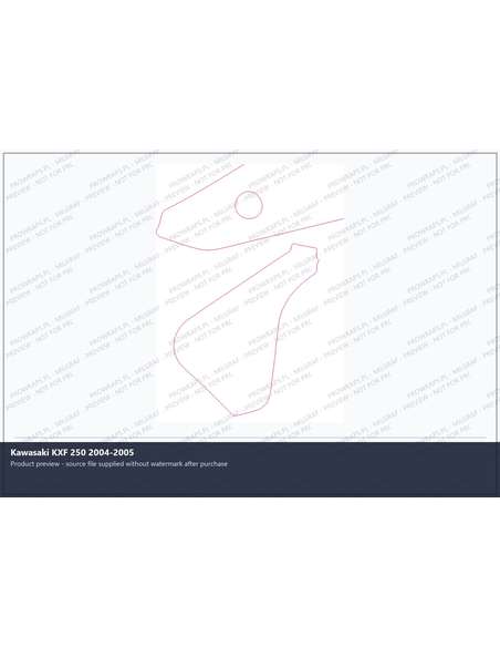 PPF Template - Kawasaki KXF 250 2004-2005
