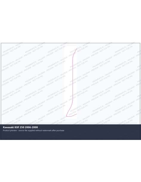 PPF Template - Kawasaki KXF 250 2006-2008