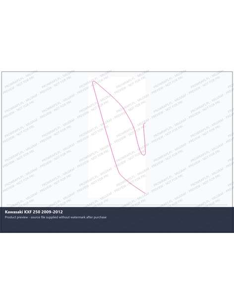 PPF Template - Kawasaki KXF 250 2009-2012