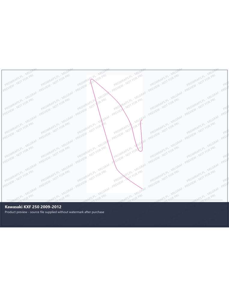PPF Template - Kawasaki KXF 250 2009-2012