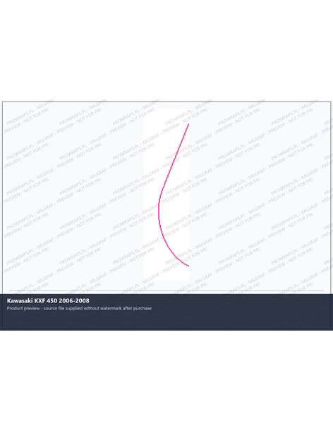 PPF Template - Kawasaki KXF 450 2006-2008