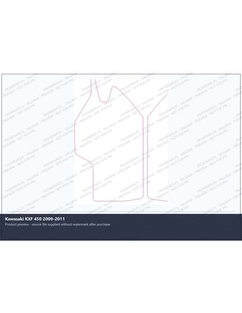 PPF Template - Kawasaki KXF 450 2009-2011