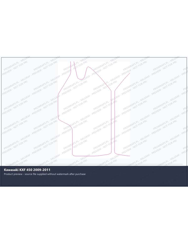 PPF Template - Kawasaki KXF 450 2009-2011