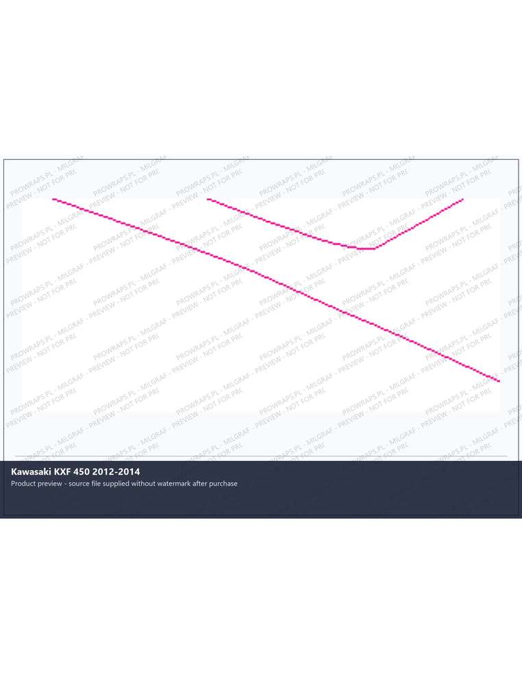 PPF Template - Kawasaki KXF 450 2012-2014
