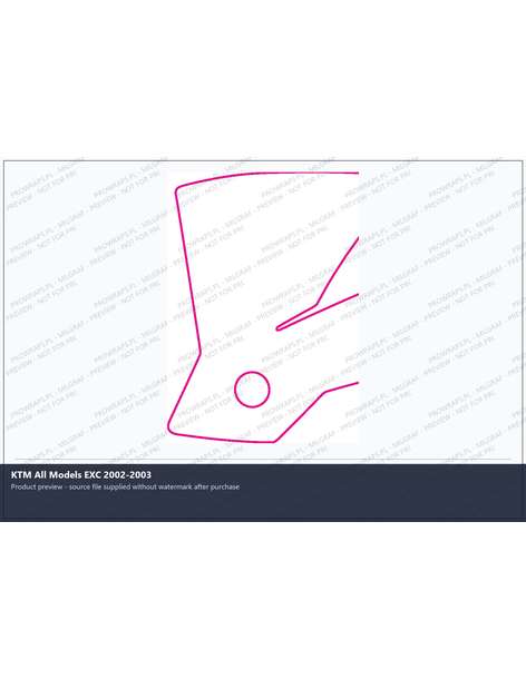 PPF Template - KTM All Models EXC 2002-2003