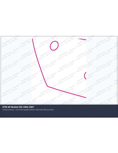 PPF Template - KTM All Models EXC 2004-2007