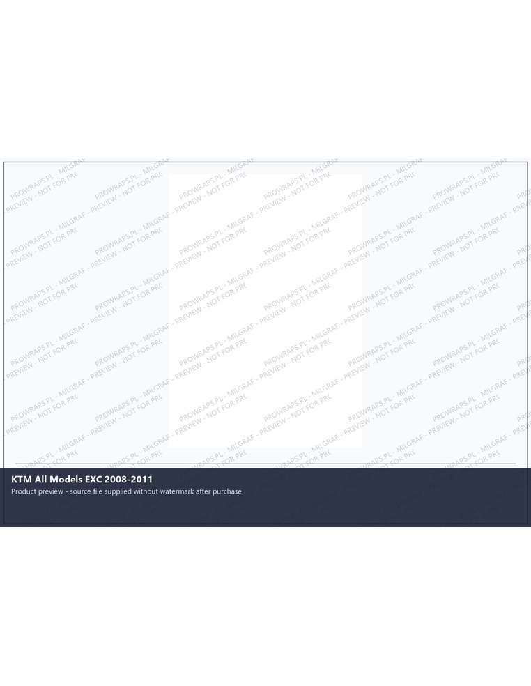 PPF Template - KTM All Models EXC 2008-2011