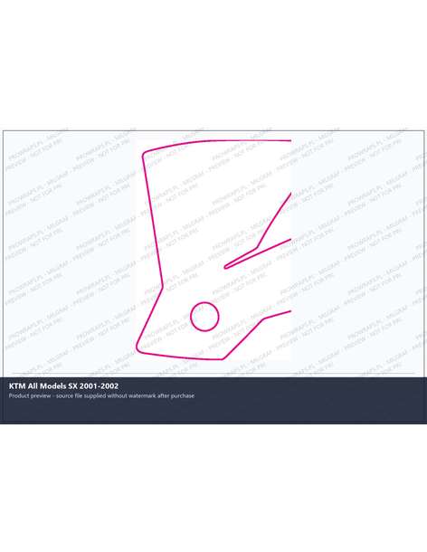 PPF Template - KTM All Models SX 2001-2002