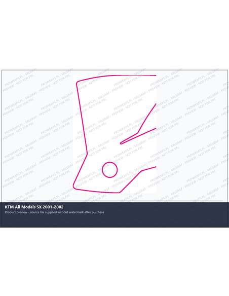 PPF Template - KTM All Models SX 2001-2002