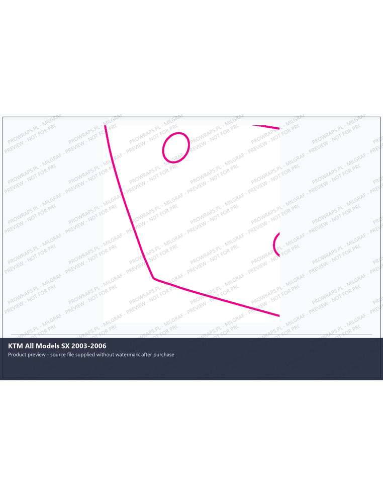 PPF Template - KTM All Models SX 2003-2006